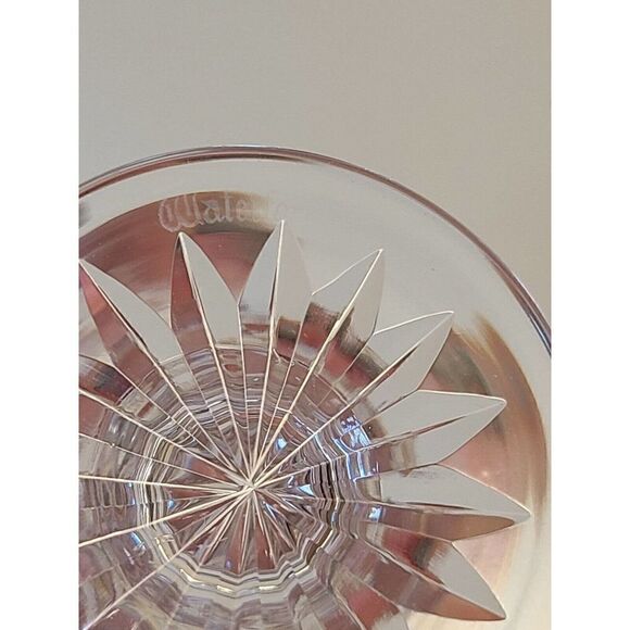 Waterford Crystal 602 Criss Cross Fan Cut Wafer 4.¼" SHERRY STEMS Cordials 5 Pc. - Picture 10 of 10